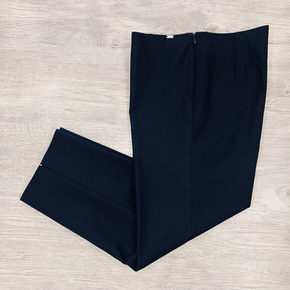 St. John Yellow Label Navy Women’s Pants Stretch Straight Leg Size 10 - Picture 1 of 13